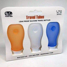 Load image into Gallery viewer, Travel Tubes - Leak Proof Silicone Travel Bottles - 3 Pack | 3 Sizes